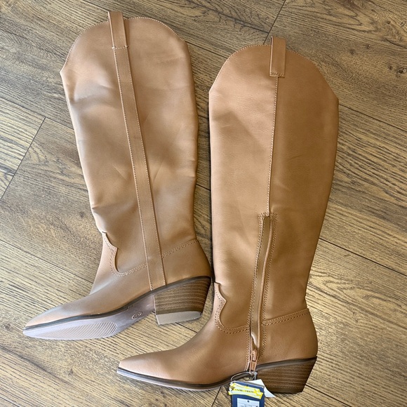 Universal Thread Shoes - Universal Thread Tan Over the Knee Boots